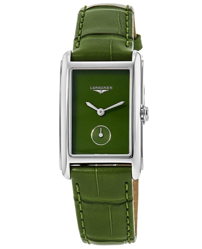 Longines DolceVita Quartz Green Dial Leather Strap Women's Watch L5.512.4.60.2