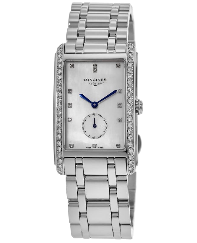 Longines DolceVita Quartz Custom Diamond Mother of Pearl Dial Stainless Steel Women's Watch L5.755.4.87.6-CD