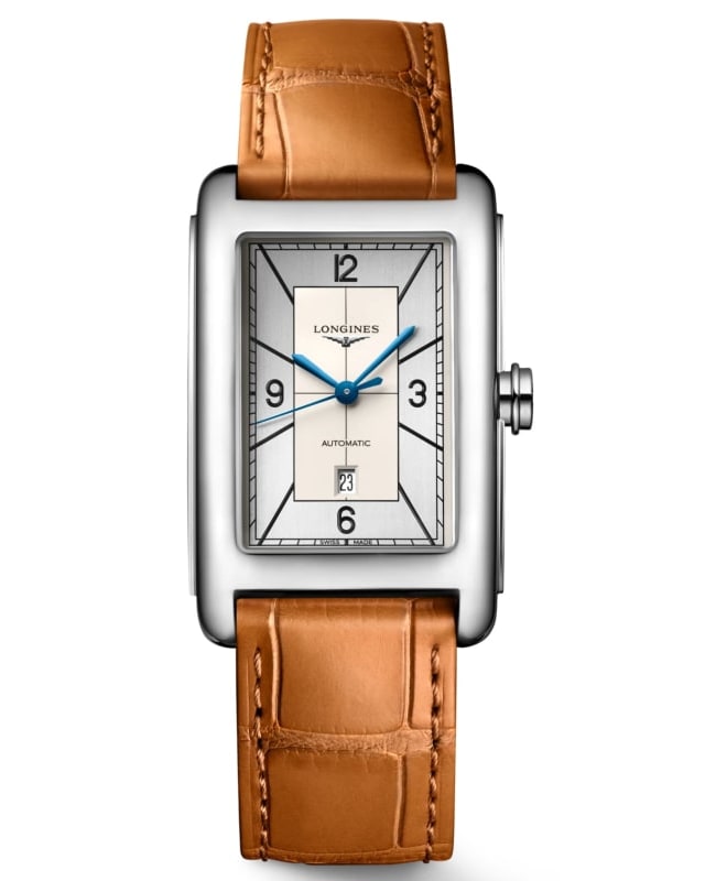 Longines DolceVita Silver Dial Leather Strap Men’s Watch