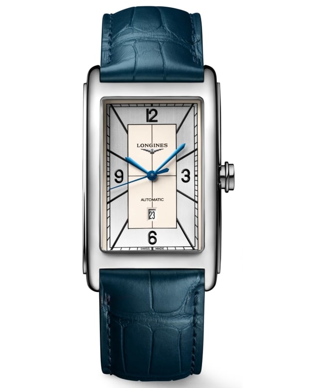 Longines DolceVita Silver Dial Leather Strap Men's Watch L5.767.4.73.9