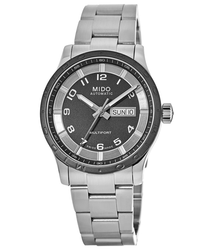 Mido Multifort Automatic Day-Date Black Dial Stainless Steel Mido Multifort Automatic Day-Date Black Dial Stainless Steel