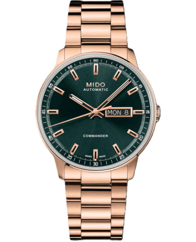 Mido Commander Datoday 40mm Green Dial Stainless Steel Men's Watch M021.430.33.091.00