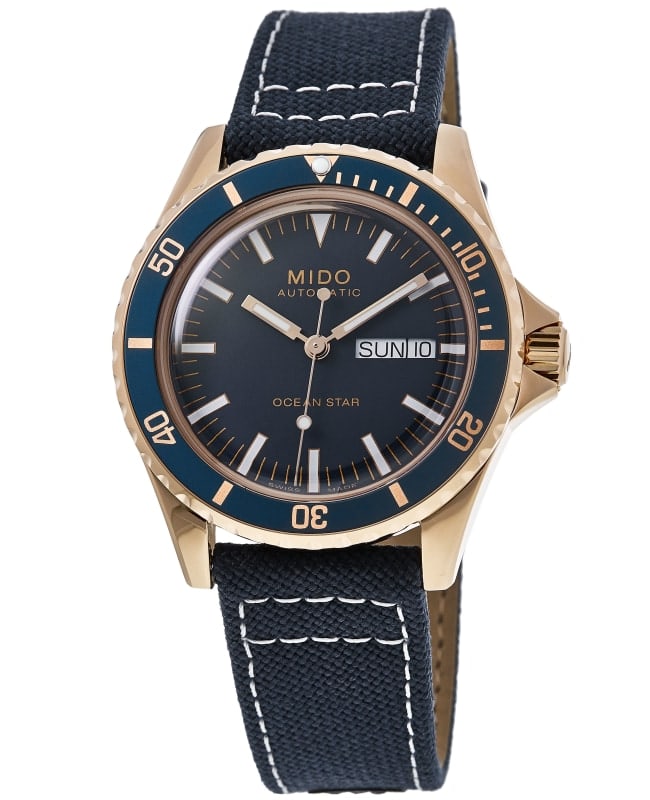 Mido Ocean Star Tribute Blue Dial Fabric Strap Mens Watch M0268303804100 M0268303804100 842$