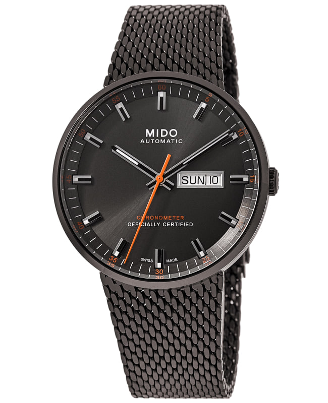 Mido Commander Icone 42mm Grey Dial Black Stainless Steel Men's Watch M031.631.33.061.00