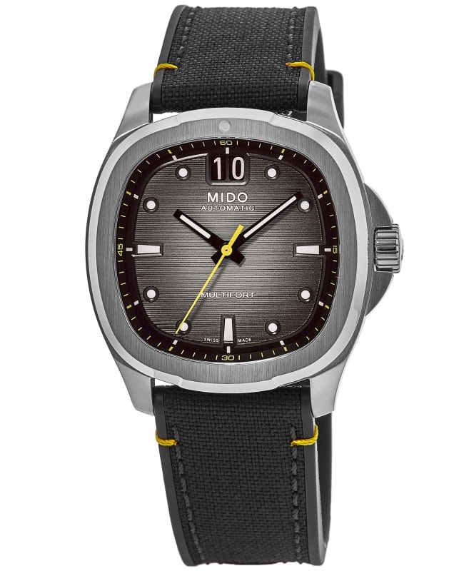 Mido Multifort TV Big Date Automatic Grey Dial Fabric Strap Men's Watch M049.526.17.081.01