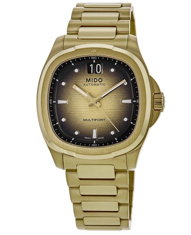 Mido Multifort TV Big Date Automatic Yellow Gold PVD Men's Watch M049.526.33.021.00