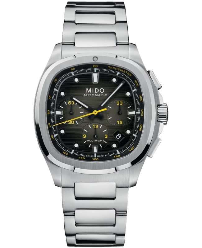 Mido Multifort Chronograph Automatic Grey Dial Stainless Steel