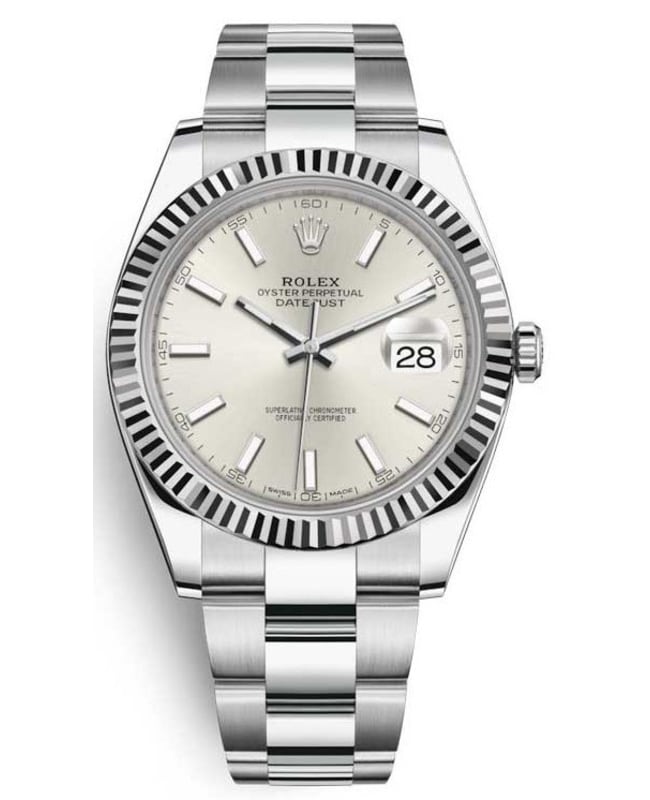 Rolex Datejust 41 Stainless Steel Silver Dial Mens Watch M1263340003 M1263340003