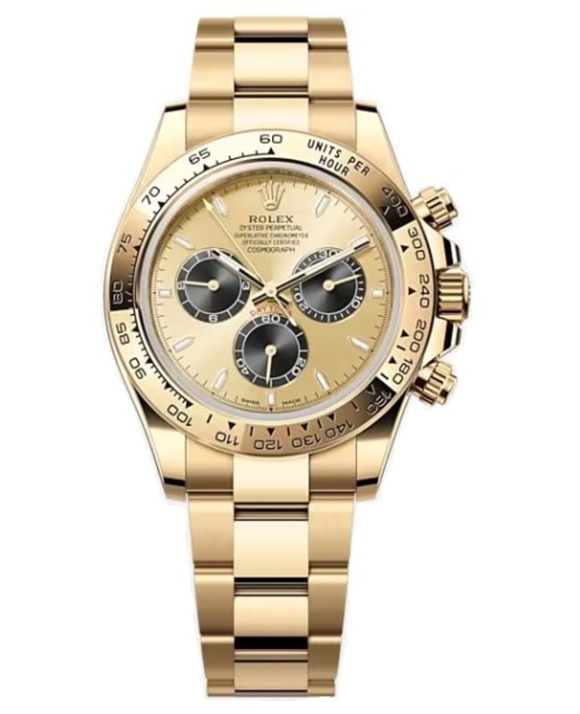 Rolex Cosmograph Daytona Yellow Gold Golden and Black Dial Men's Watch M126508-0006
