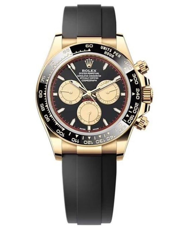 Rolex Cosmograph Daytona Yellow Gold Black and Champagne Dial Oysterflex Mens Watch M126518LN0004 M126518LN0004 Rolex Cosmograph Daytona Yellow Gold Black and Champagne Dial Oysterflex Mens Watch M126518LN0004 M126518LN0004