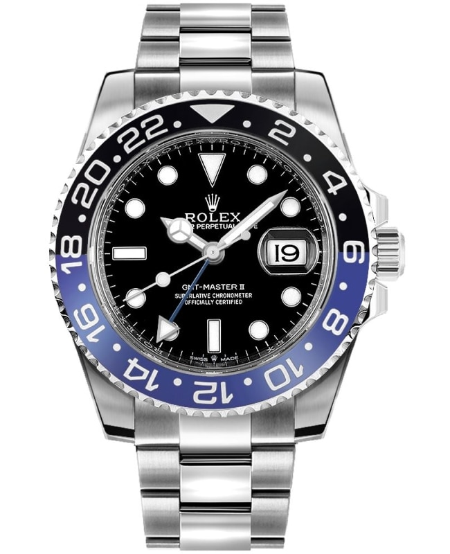 Rolex GMT Master ll Batman Oyster Bracelet Mens Watch M126710BLNR0003 M126710BLNR0003