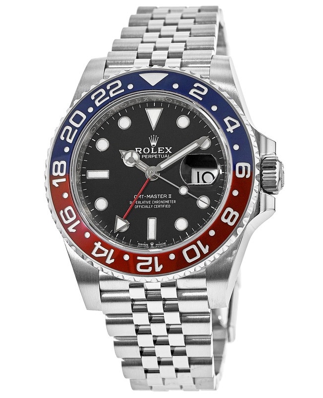 Rolex GMT Master ll Pepsi Bezel Jubilee Bracelet Men's Watch ...