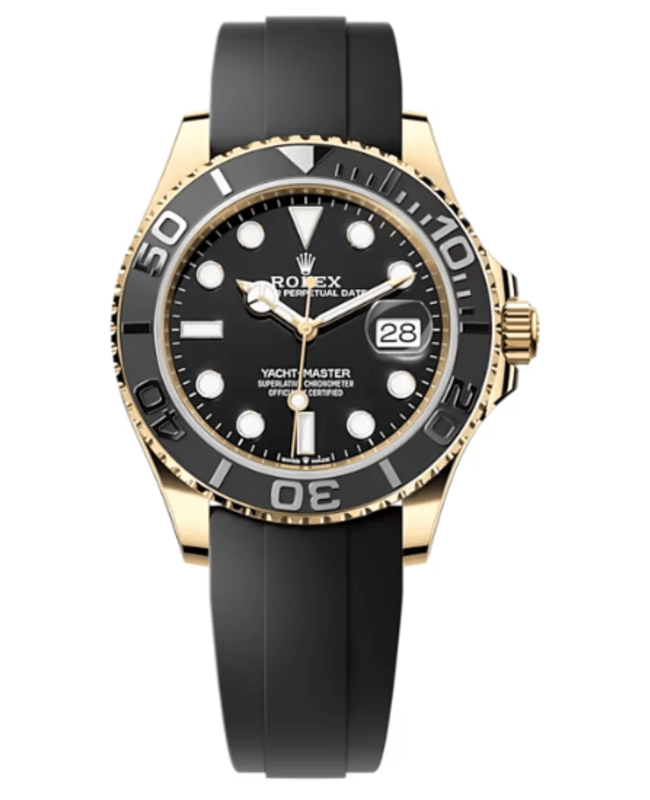 Rolex Yacht-Master 42mm, 18K Yellow Gold, Black Dial, Ref#226658-0001