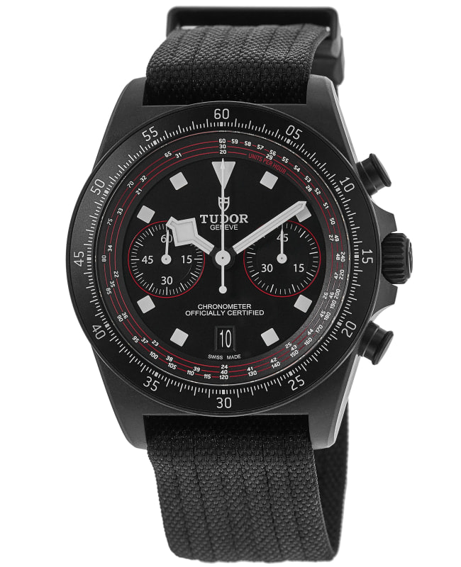 Tudor Pelagos FXD Chrono Automatic Black Dial Carbon Fabric Strap Men's Watch M25827KN-0001
