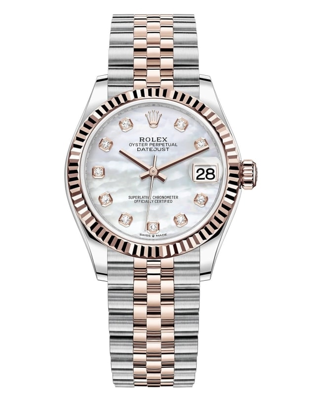 rose gold rolex with diamonds