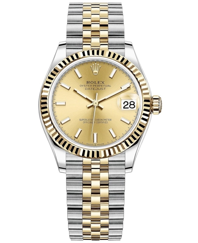 光明ゴールド Rolex Datejust 31 Stainless Steel and Yellow Gold Women's Watch