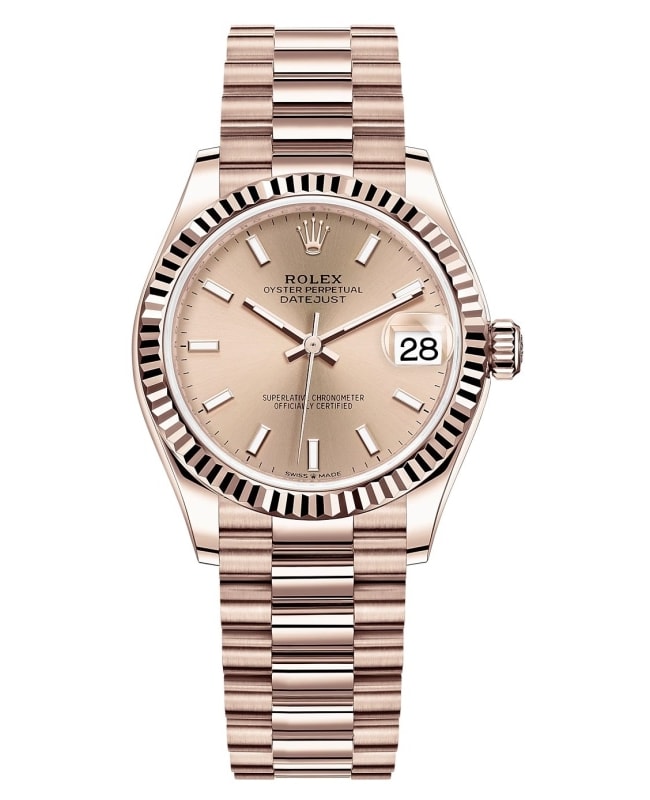 Rolex Datejust 31 Everose Gold Rose Dial Women's Watch M278275-0037
