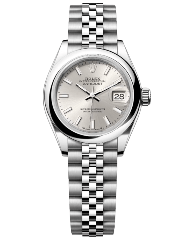 Rolex LadyDatejust 28 Silver Dial Oystersteel Womens Watch M2791600005 M2791600005