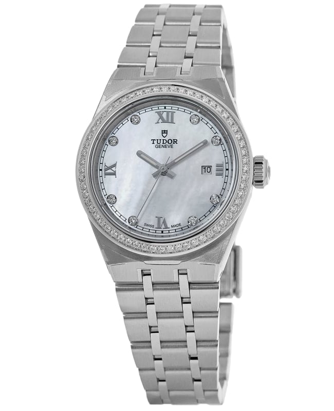 Tudor Royal Automatic Mother of Pearl Diamond  Women's Watch M28320-0001