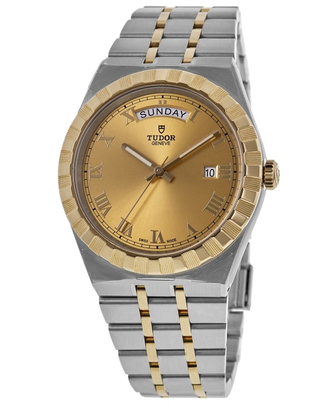 Tudor Royal Champagne Dial Stainless Steel and Yellow Gold Unisex Watch M28603-0004