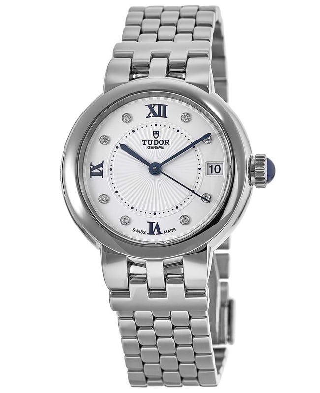 Tudor Clair De Rose 34mm White Dial Stainless Steel Women's Watch M35800-0004