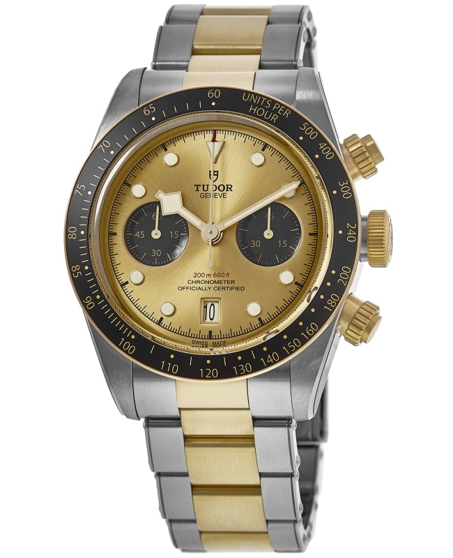 Tudor Black Bay Chrono Champagne Dial Gold and Steel Men's Watch M79363N-0007