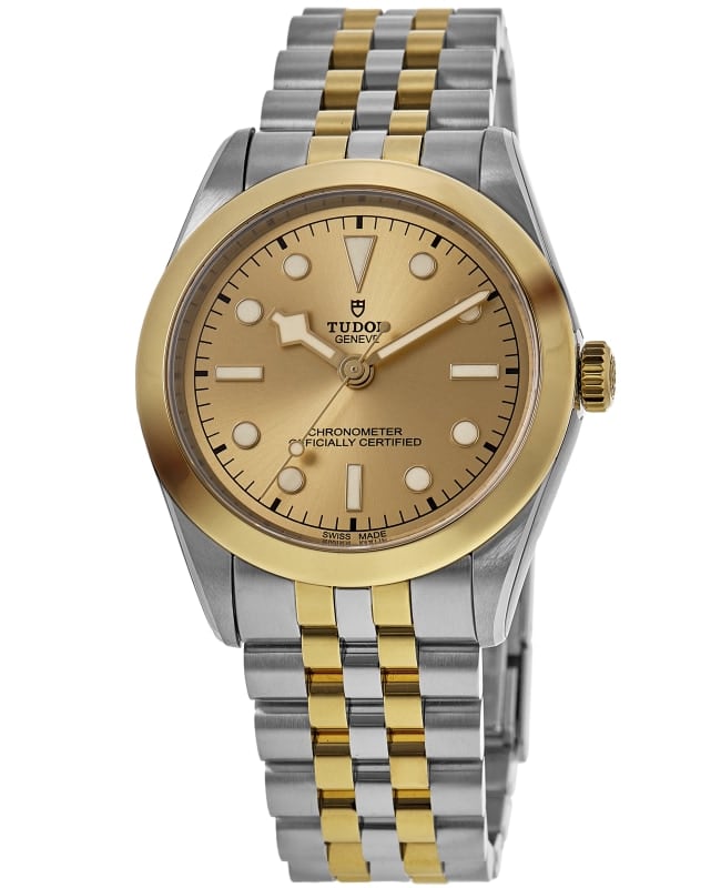Tudor Black Bay S&G Automatic Yellow Gold Dial Gold Capped Steel Men's Watch M79663-0005