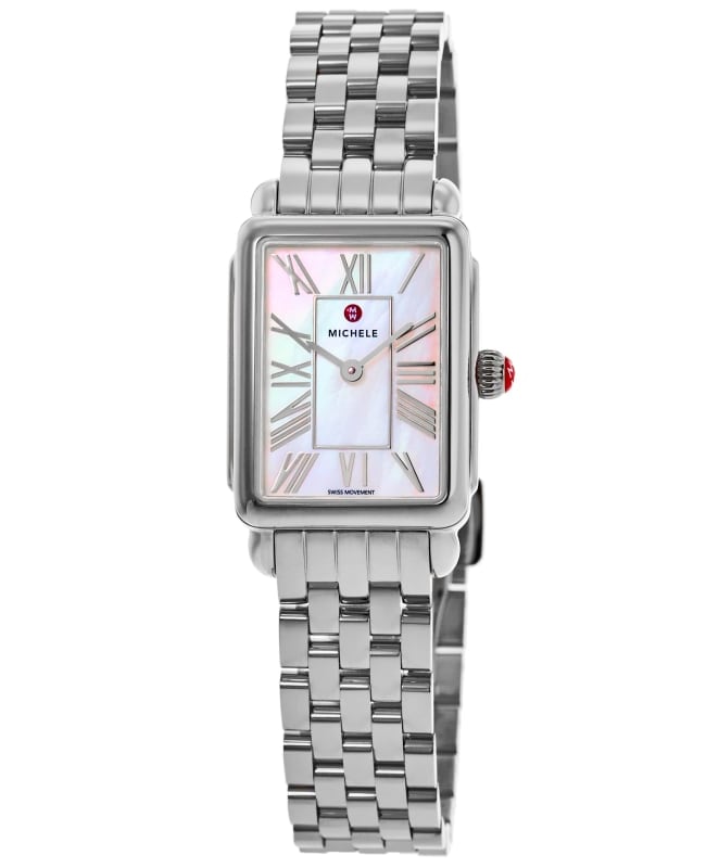 Michele Deco Park White Dial Stainless Steel Women's Watch MWW06E000144