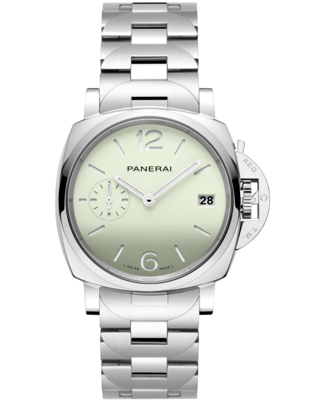 Panerai Luminor Due Pastello Automatic Green Dial Stainless Steel Men's Watch PAM01311
