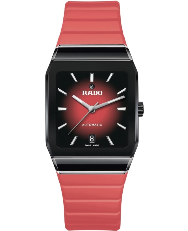 Rado Anatom Automatic Black Dial Rubber Strap Unisex Watch R10201409