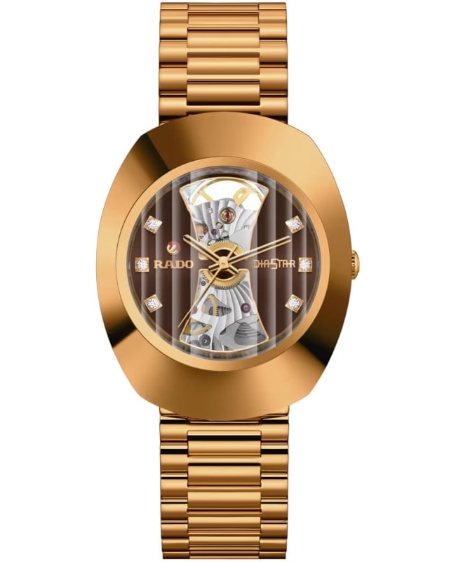 Rado Original Open Heart Brown Dial PVD Steel Men's Watch R12065303