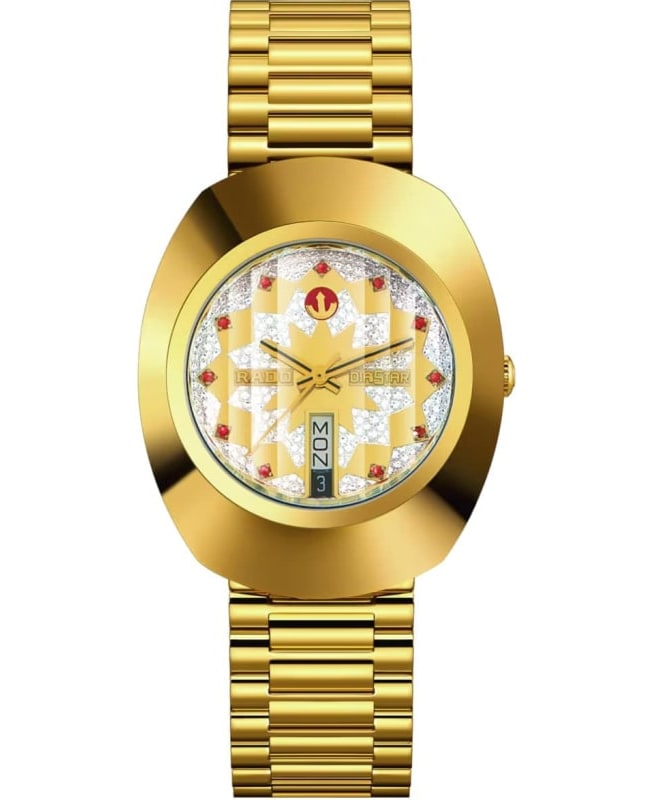Rado Original Automatic Champagne Diamond Dial PVD Stainless steel Mens Watch R12413073 R12413073