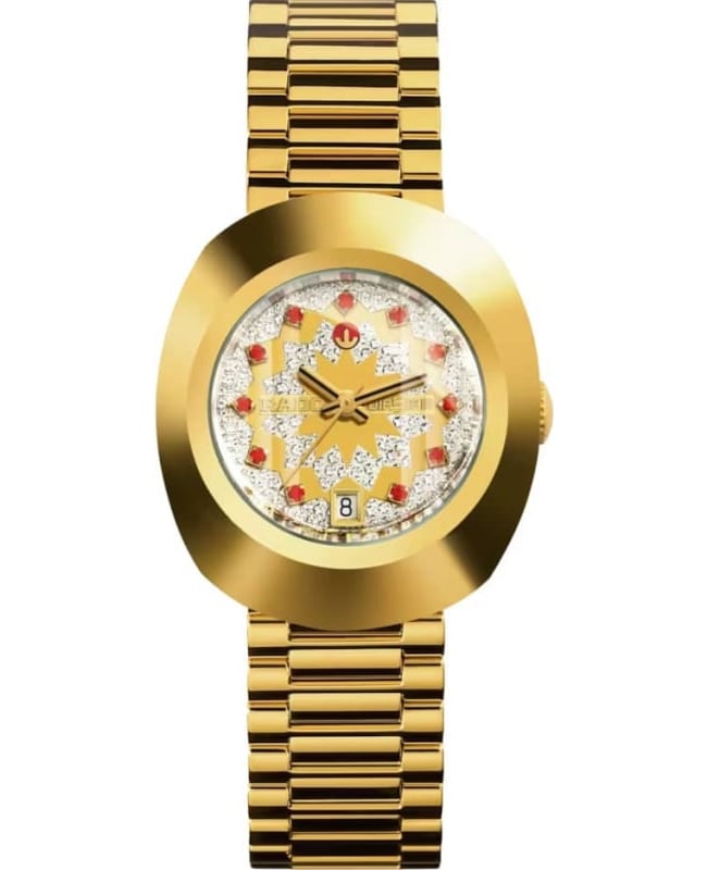 Rado Original Automatic Yellow Gold Tone Dial PVD Stainless Steel Women's Watch R12416073