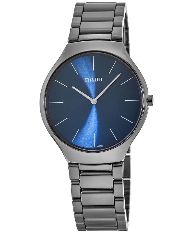 Rado True Thinline Blue Dial Ceramic Men's Watch R27955022