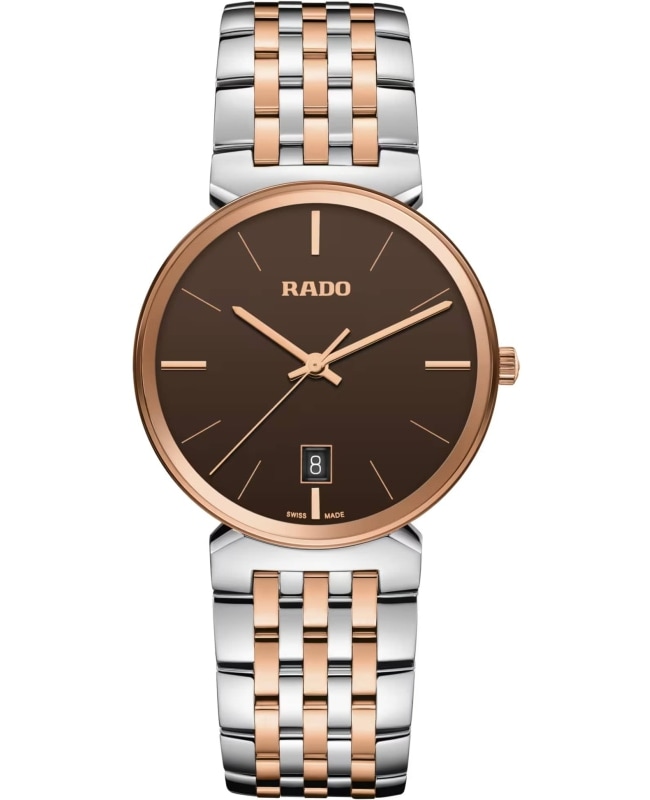 Rado Florence Brown Dial Two-Tone Stainless Steel Unisex Watch R48912303