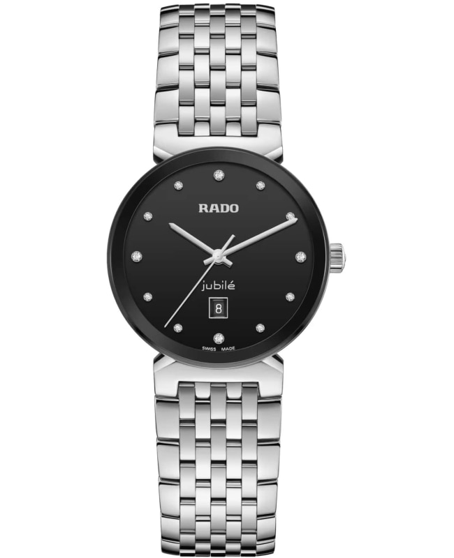 Rado Florence Diamonds Black Dial Stainless Steel Women's Watch R48913733