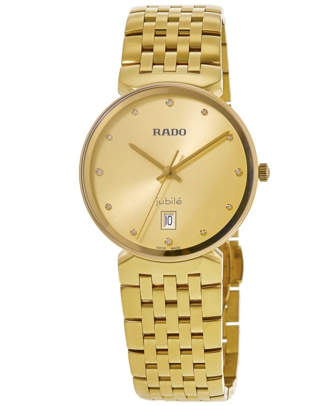 Rado Florence Diamonds Yellow Gold Tone Dial PVD Steel Unisex Watch R48914713