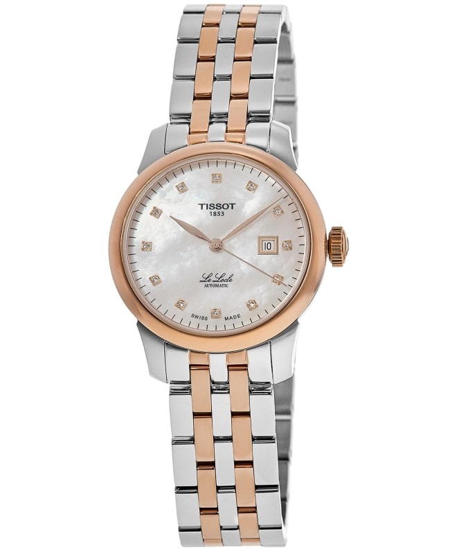 Tissot Le Locle Automatic 29mm Diamond Dial Two-tone Steel Women's Watch T006.207.22.116.00