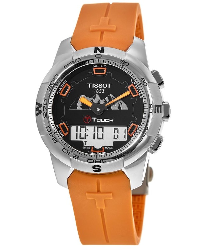 Tissot T-Touch II Jungfraubahn Edition Black Digital Analog Dial 1