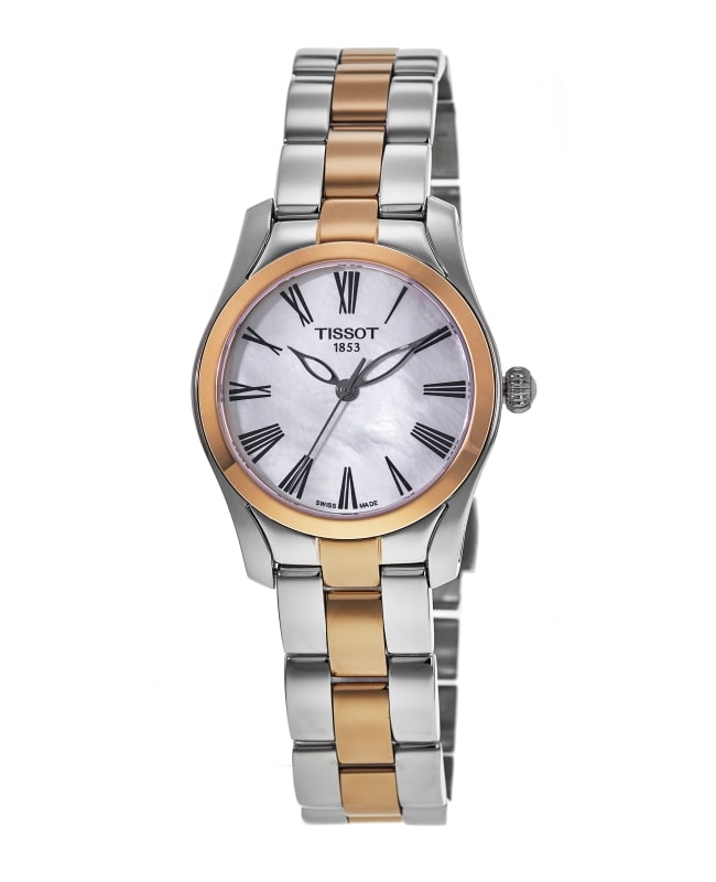 Tissot T-Wave Mother of Pearl Dial Stainless Steel Women's Watch T112.210.22.113.01