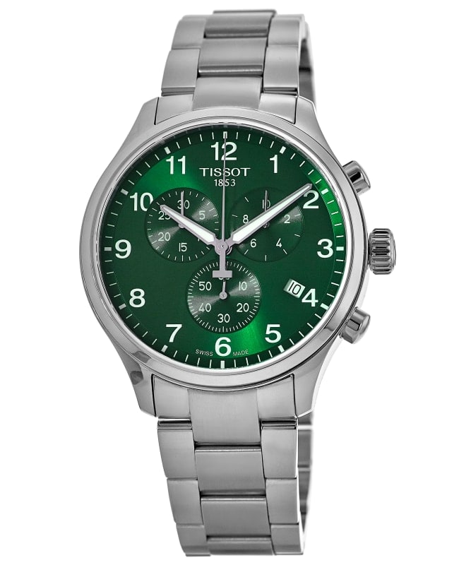 Tissot Chrono XL Classic Green Dial Stainless Steel Men's Watch T116.617.11.092.00