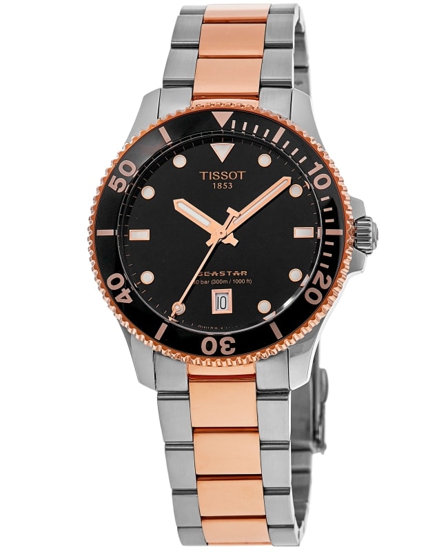 Tissot Seastar 1000 Quartz Black Dial Stainless Steel Men's Watch T120.410.22.051.01