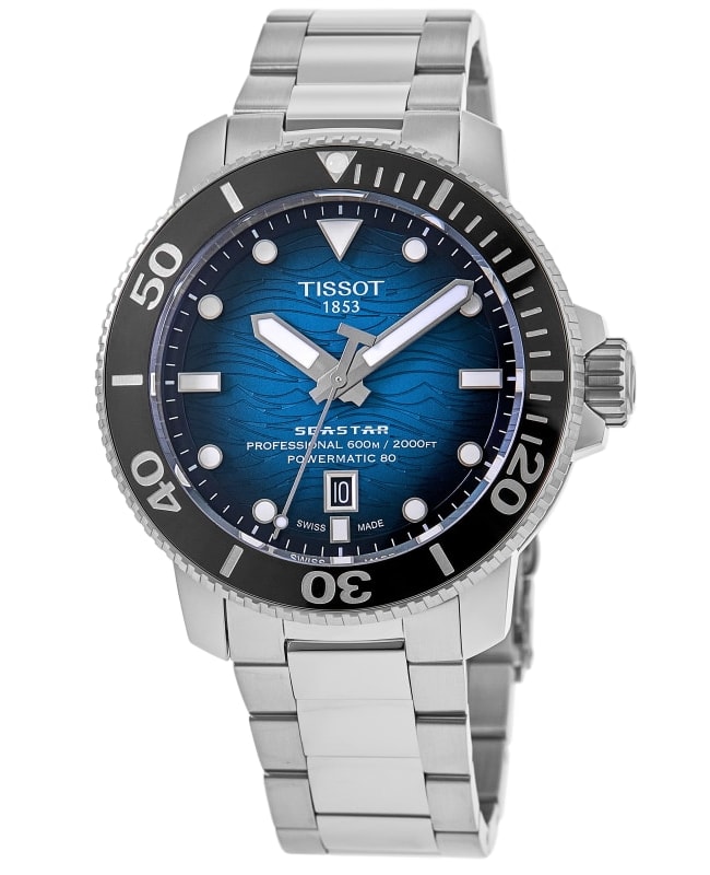 Tissot Seastar 2000 Graded Blue-Black Dial Steel Band Men's Watch T120.607.11.041.01