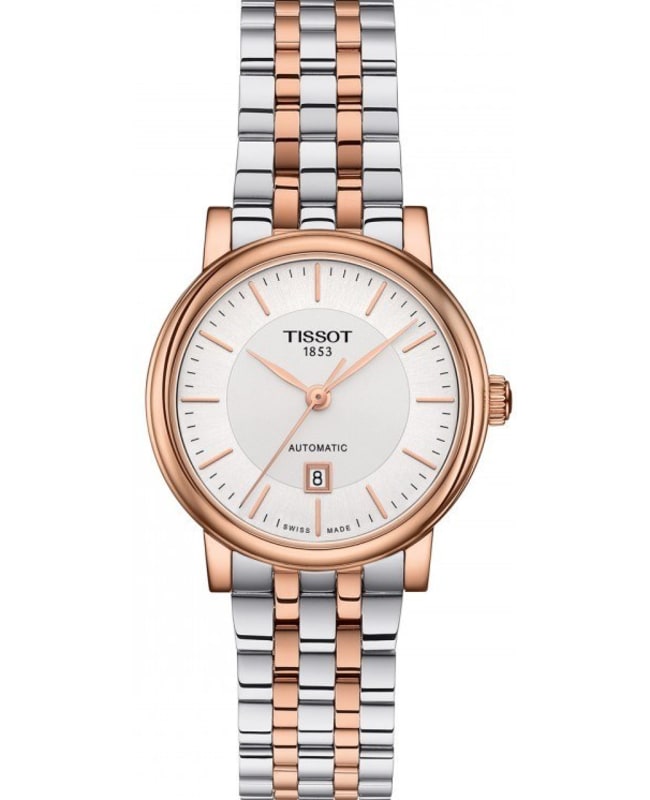 Tissot Carson Premium Lady Automatic Silver Dial Two-Toned Stainless Steel Women's Watch T122.207.22.031.01