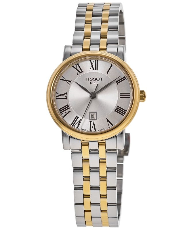 Tissot Carson Premium Lady Silver Dial Two-Tone Steel Women's Watch T122.210.22.033.00