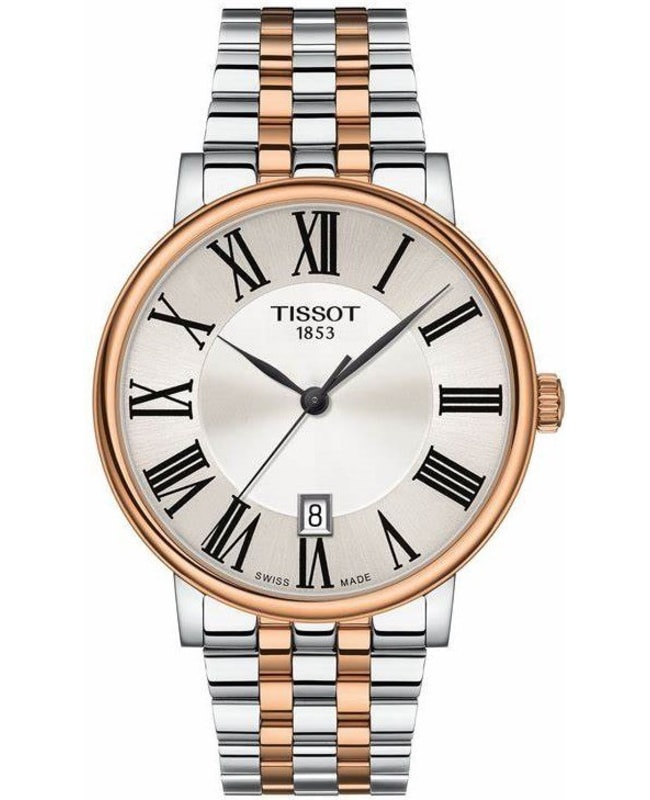 Tissot T-Classic Carson Silver Dial Two-Tone Steel Men's Watch T122.410.22.033.00