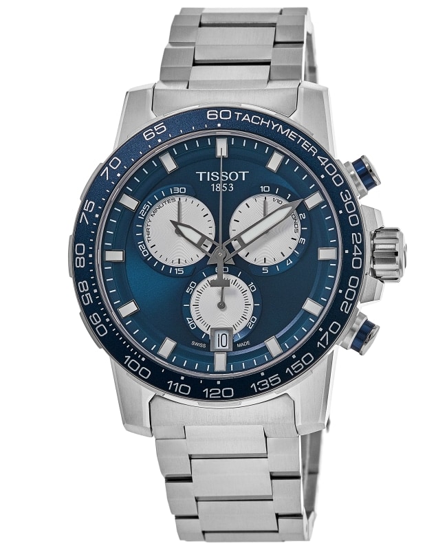 Tissot Supersport Chrono Blue Dial Stainless Steel Men's Watch T125.617.11.041.00
