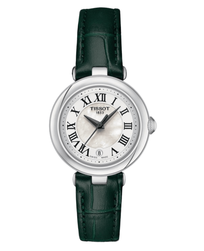 Tissot T-Lady Bellissima Mother of Pearl Dial Leather Strap Women's Watch T126.010.16.113.02