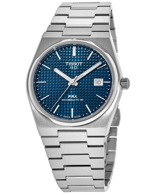 Tissot PRX Powermatic 80 Automatic Blue Dial Titanium Men's Watch T137.807.44.041.00