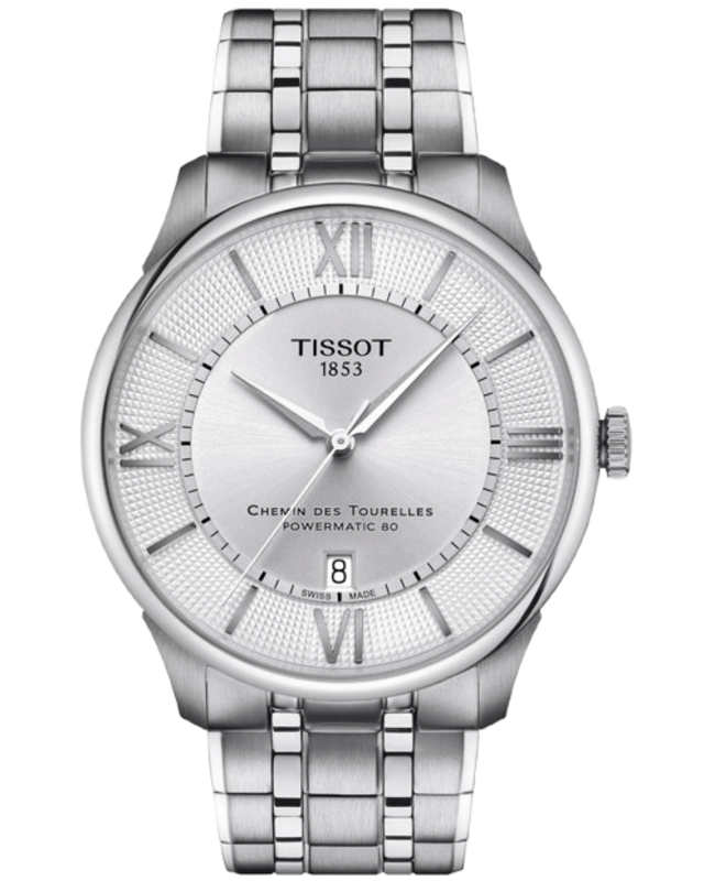 Tissot Chemin Des Tourelles Powermatic 80 42mm Automatic Silver Dial Steel Men's Watch T139.407.11.038.00